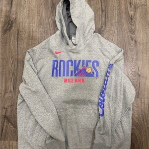 Nike MLB Colorado Rockies City Connect Gray Hoodie XXL